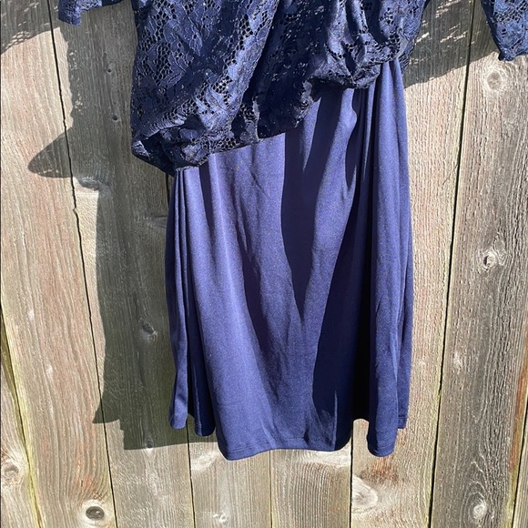 NWT - 2x formal navy dress, 3/4 sleeve - Picture 6 of 6